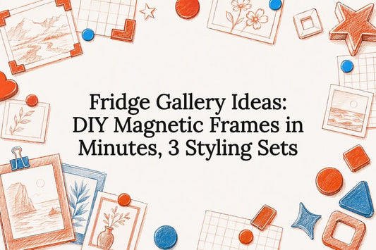 Decorative fridge gallery title card illustration
