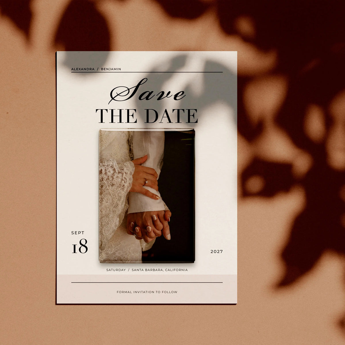 Save the Date Magnets with 5 x 7 Cards