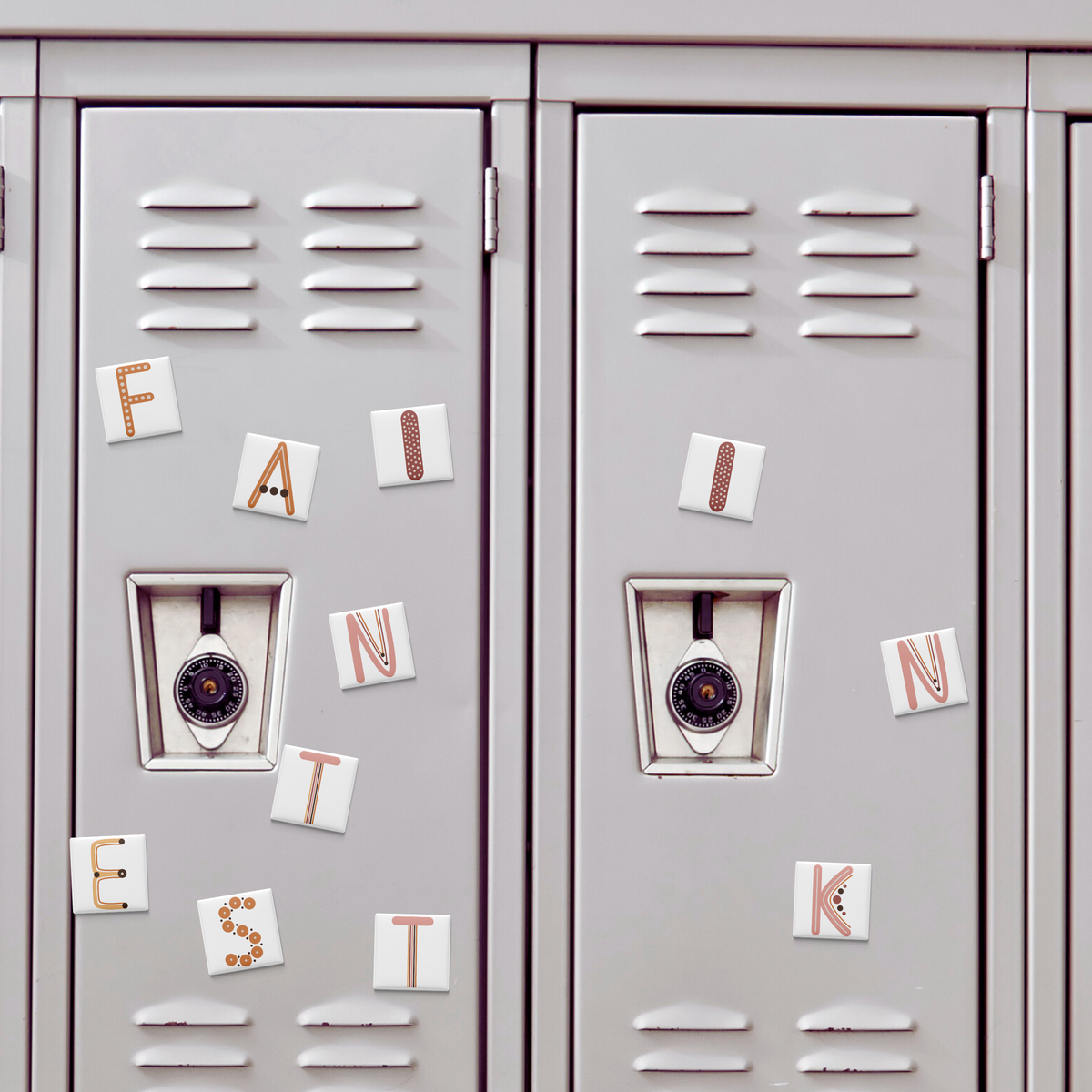 Boho Alphabet Magnet Set (A–Z)