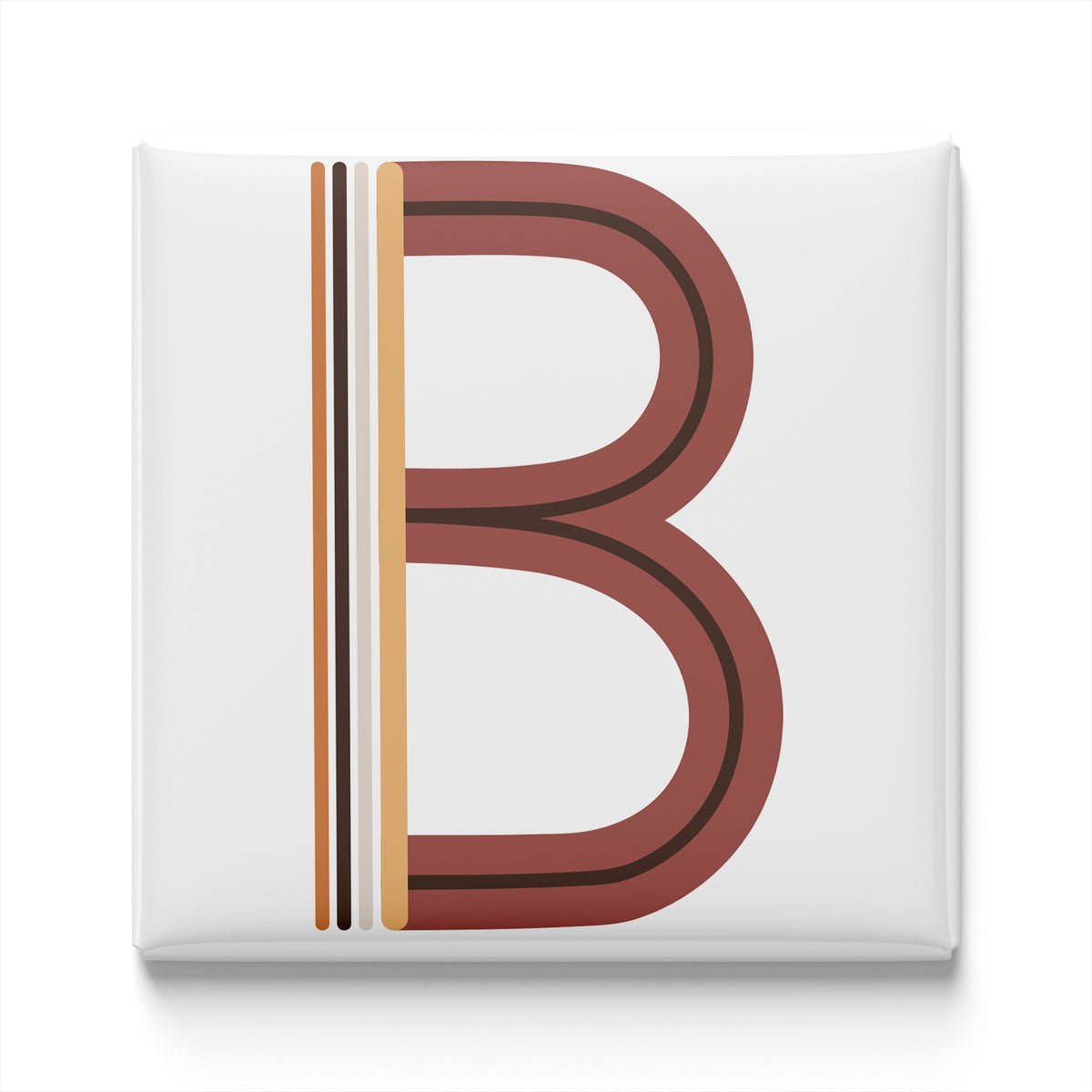 Boho Alphabet Magnet – B