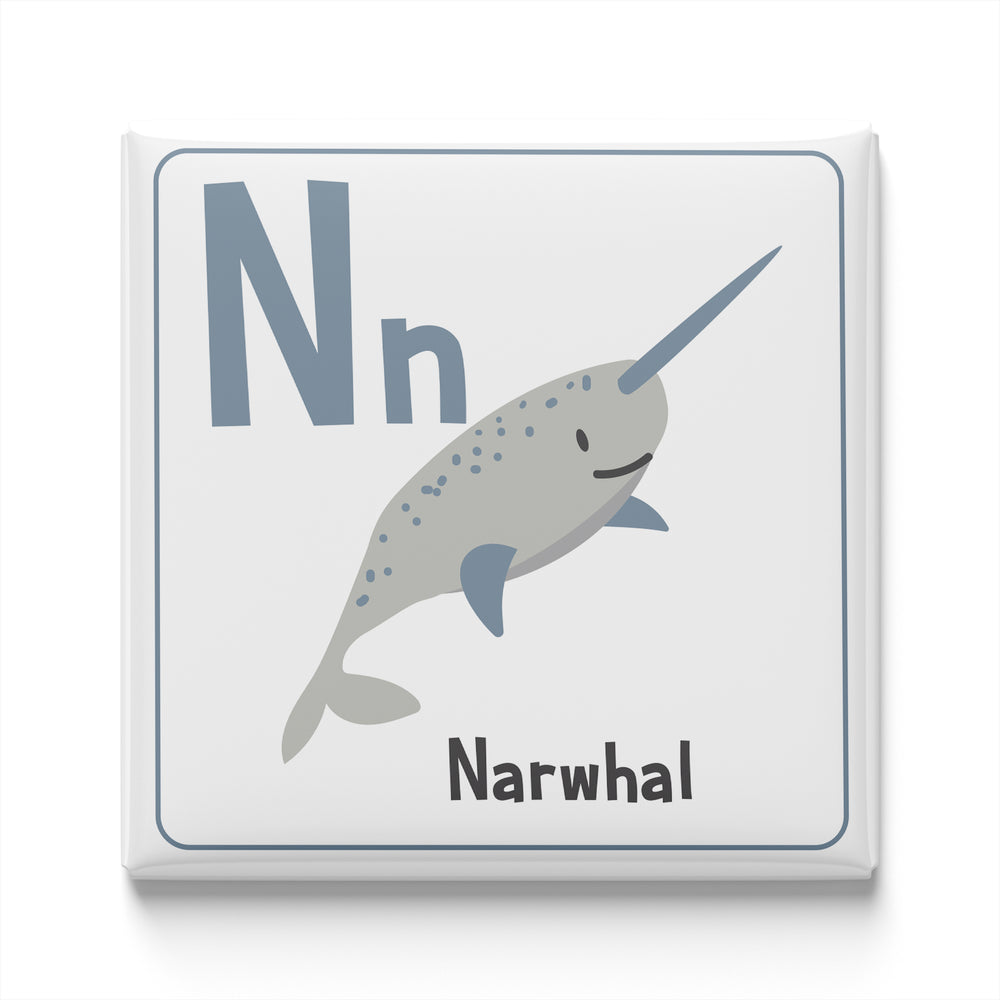Animal Alphabet Magnet – N