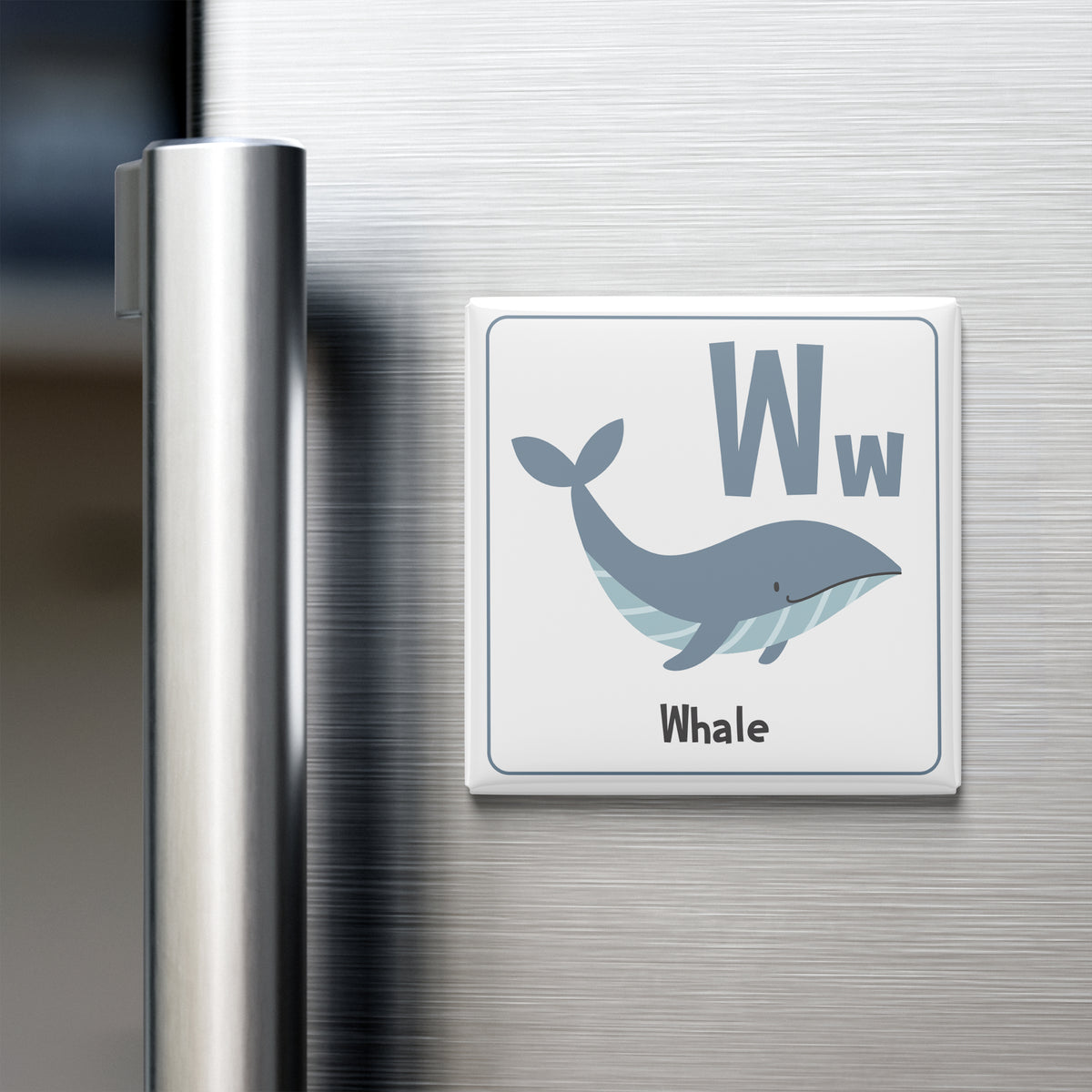 Animal Alphabet Magnet – W