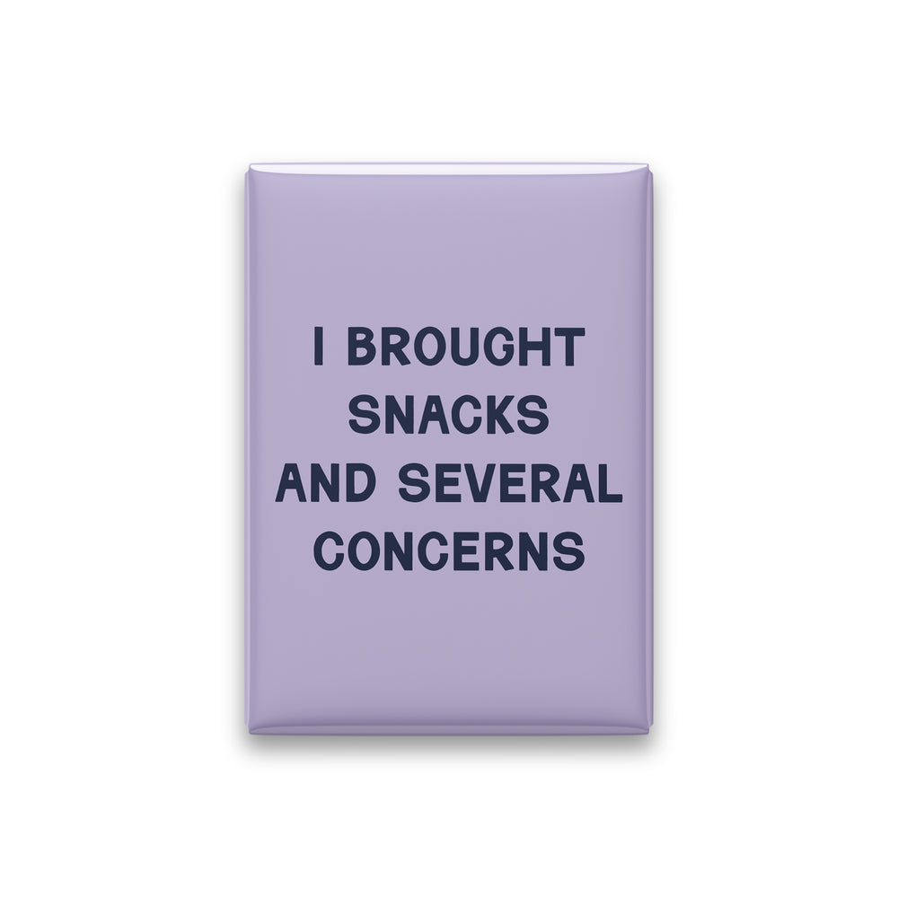I Brought Snacks and Several Concerns Magnet