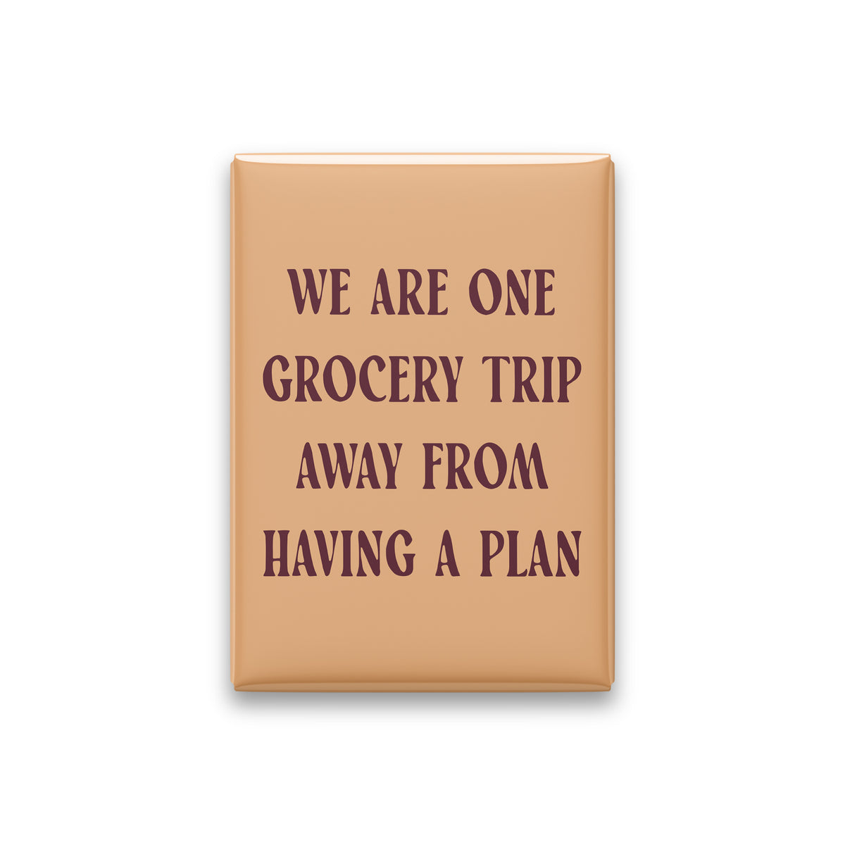 We Are One Grocery Trip Away from Having a Plan Magnet