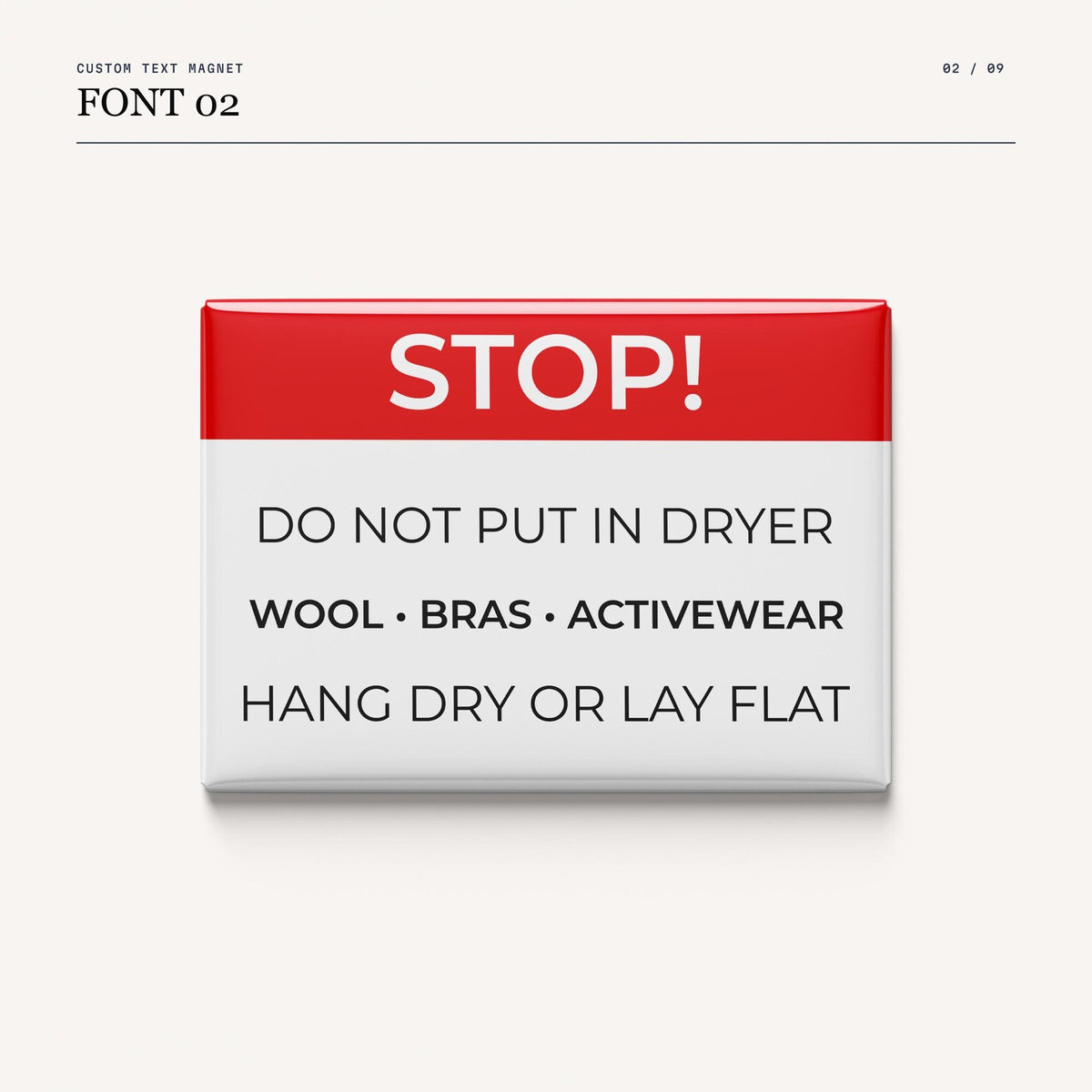 Custom Text Magnets - 2.5 x 3.5 Inch