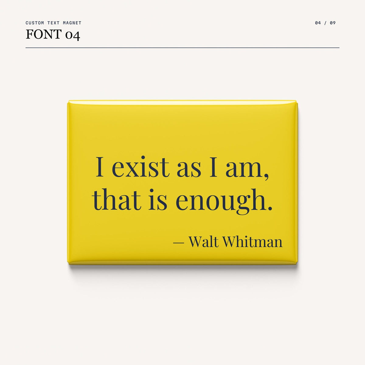 Custom Text Magnets - 2.5 x 3.5 Inch