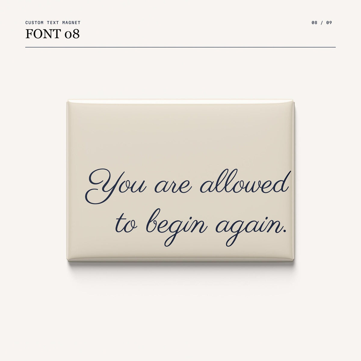 Custom Text Magnets - 2.5 x 3.5 Inch