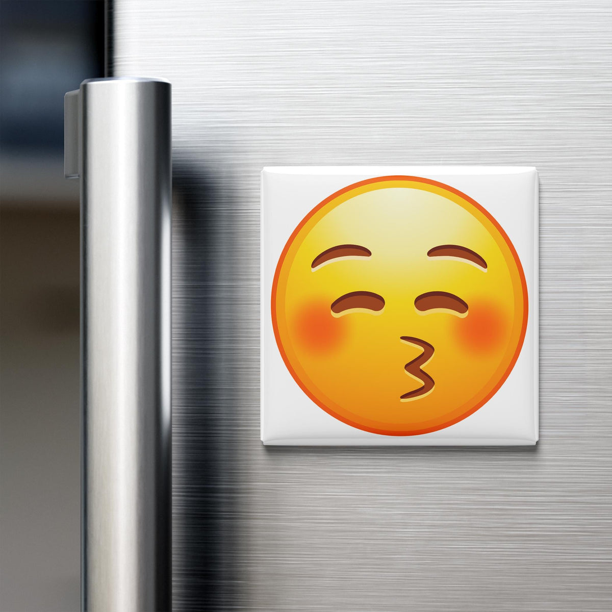 Kissing Face With Closed Eyes Emoji Magnet