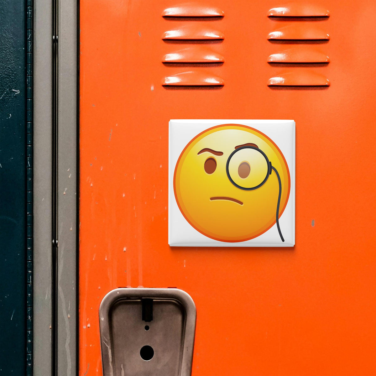 Face With Monocle Emoji Magnet