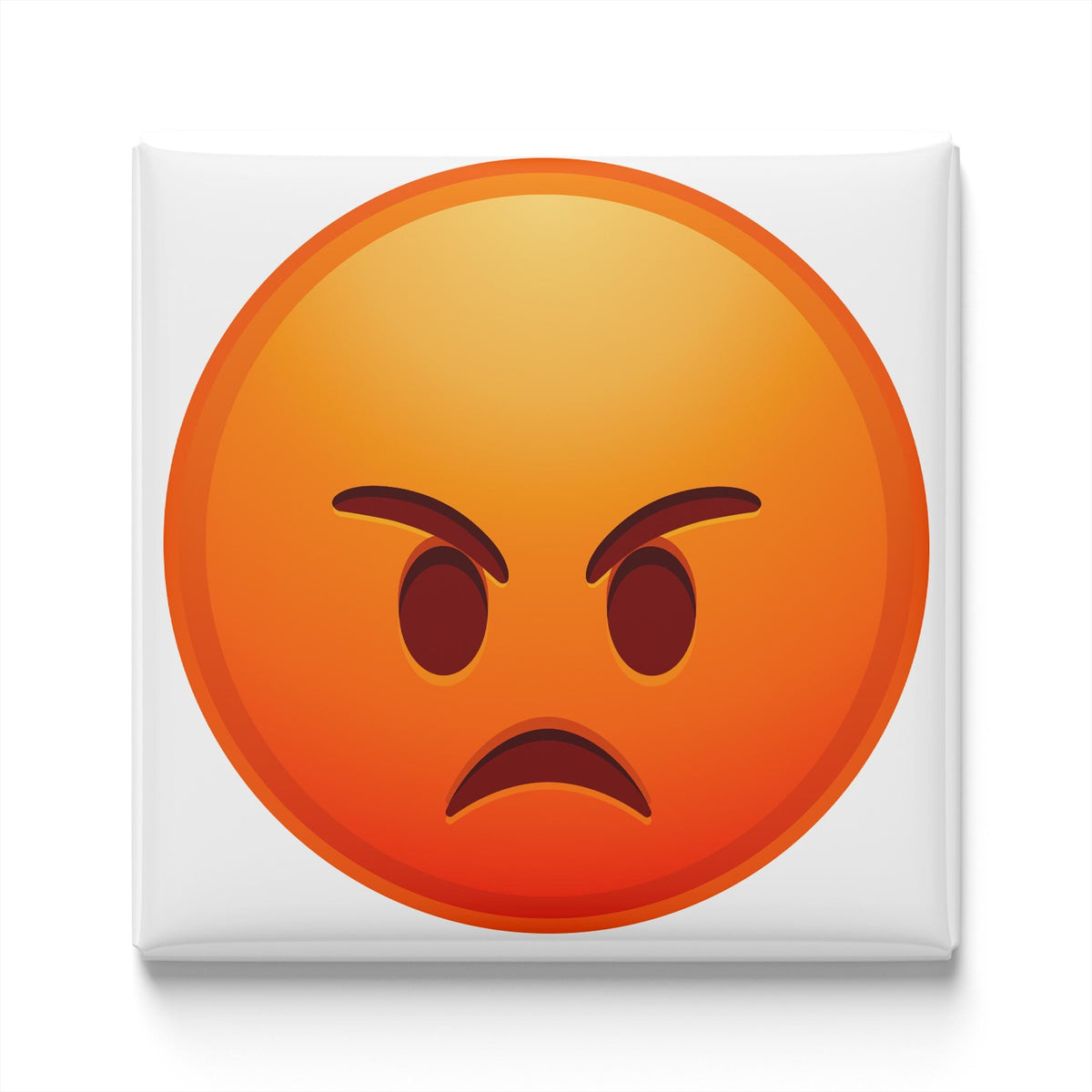 Red Angry Face Emoji Magnet
