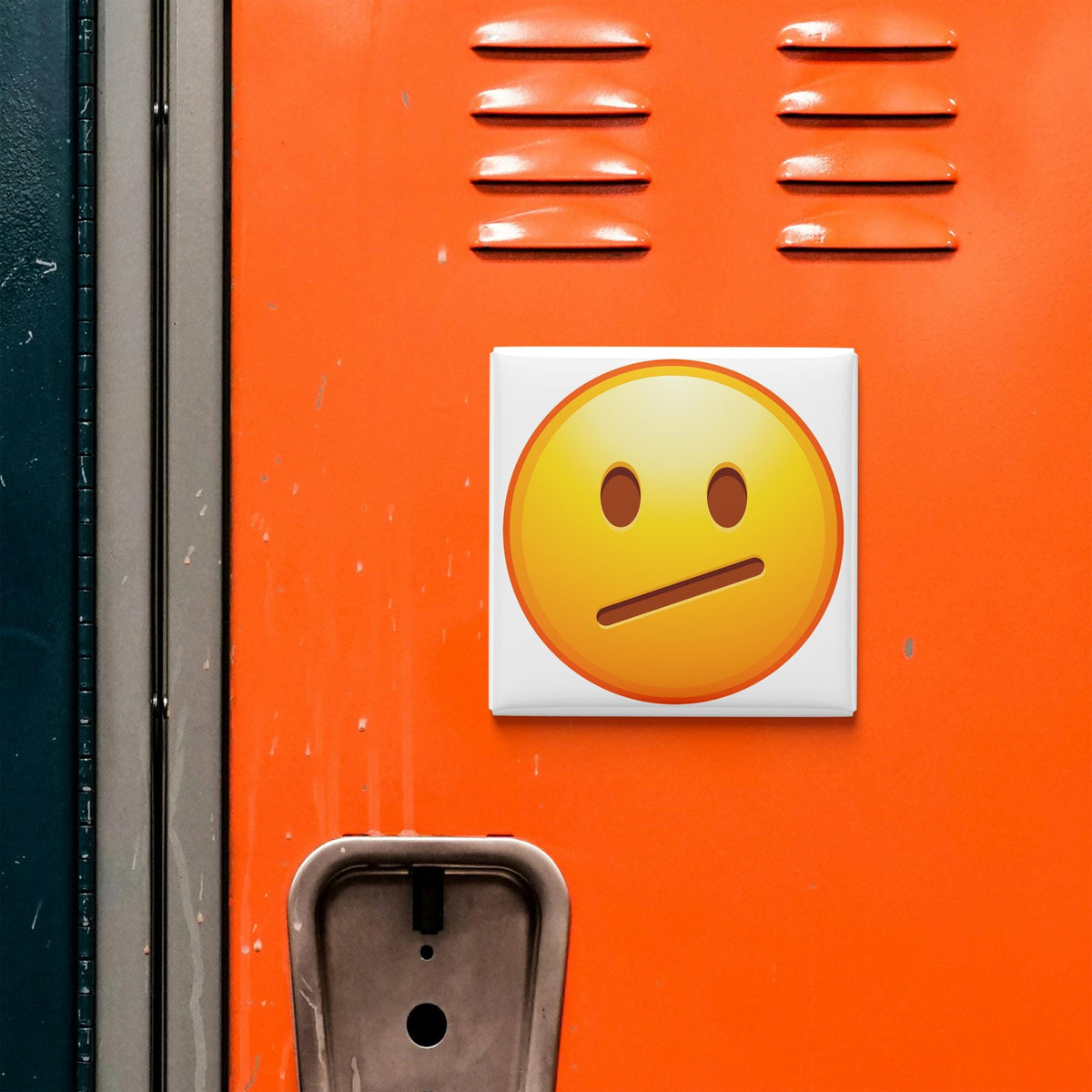 Face With Diagonal Mouth Emoji Magnet