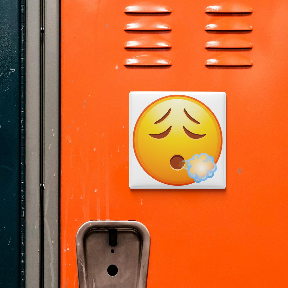 Exhaling Face Emoji Magnet