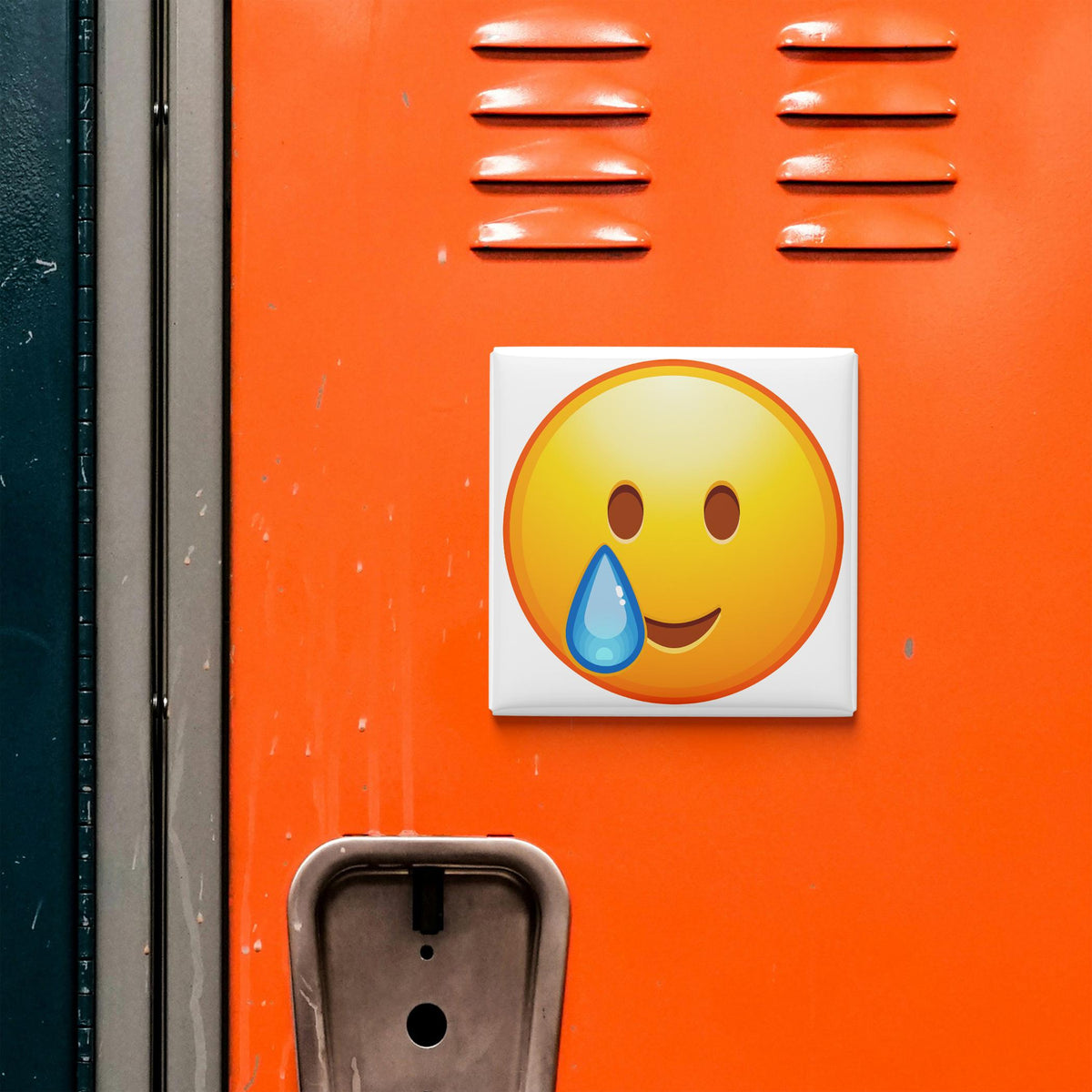 Smiling Face With Tear Emoji Magnet