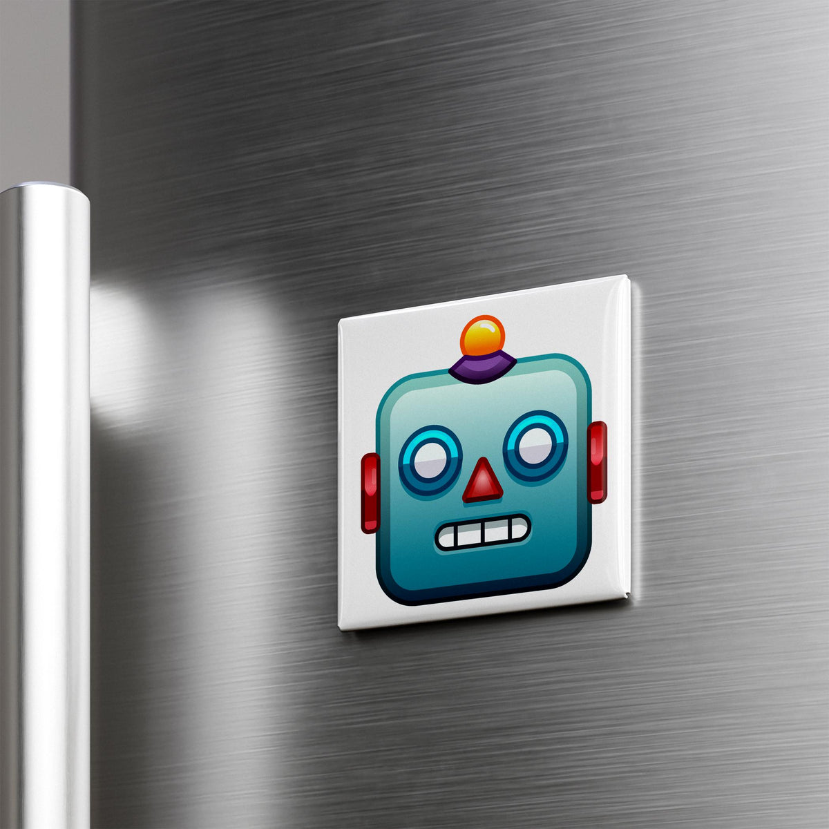 Robot Face Emoji Magnet