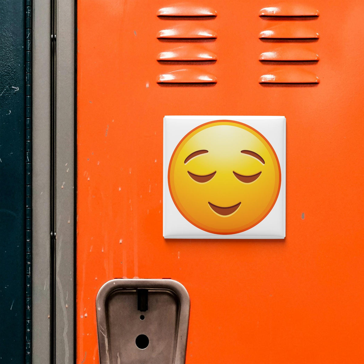 Relieved Face Emoji Magnet