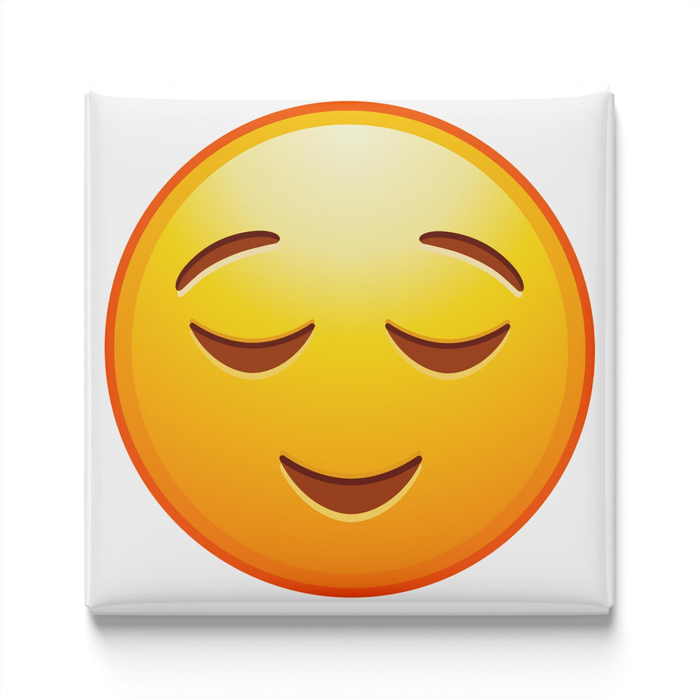 Relieved Face Emoji Magnet