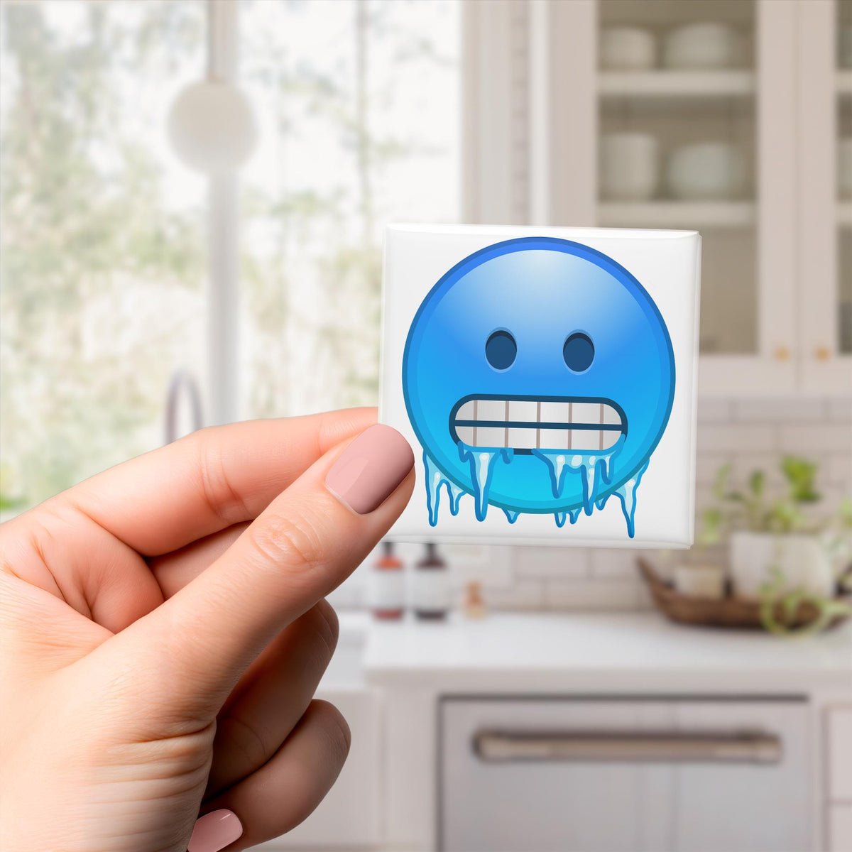 Cold Face Emoji Magnet