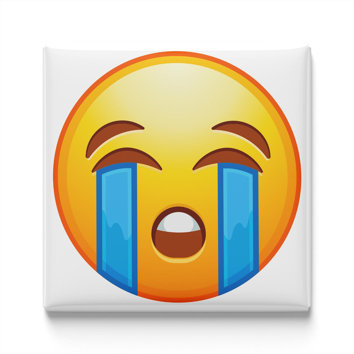 Loudly Crying Face Emoji Magnet