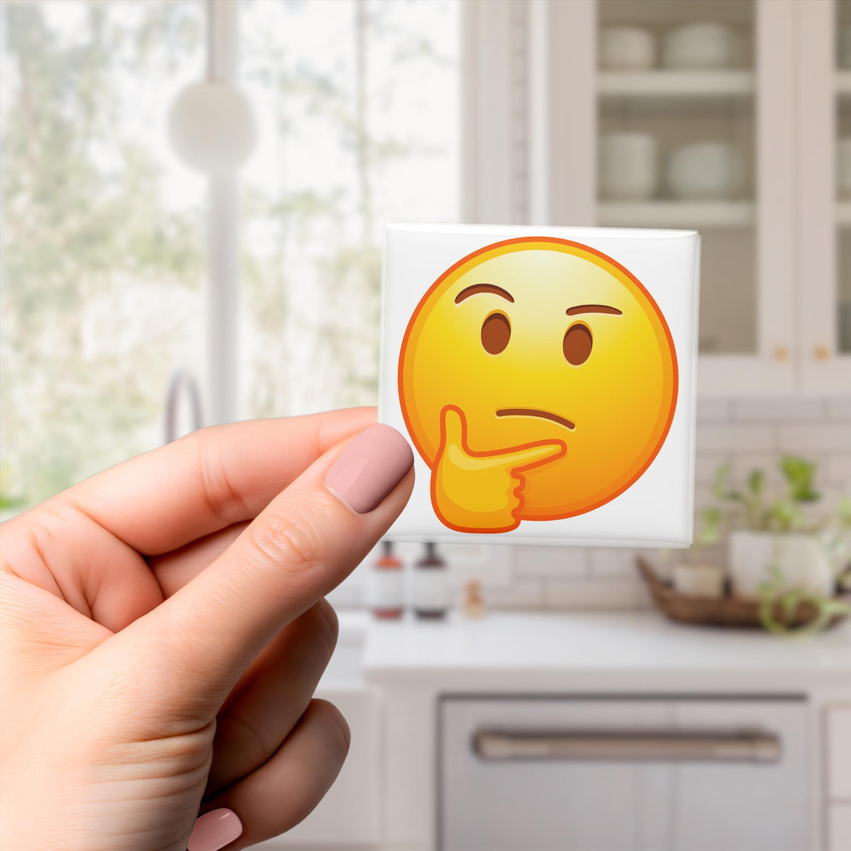 Thinking Face Emoji Magnet