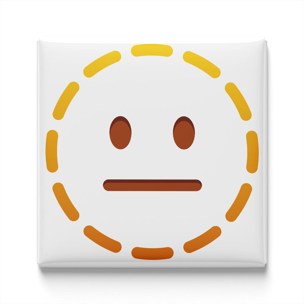 Dotted Line Face Emoji Magnet