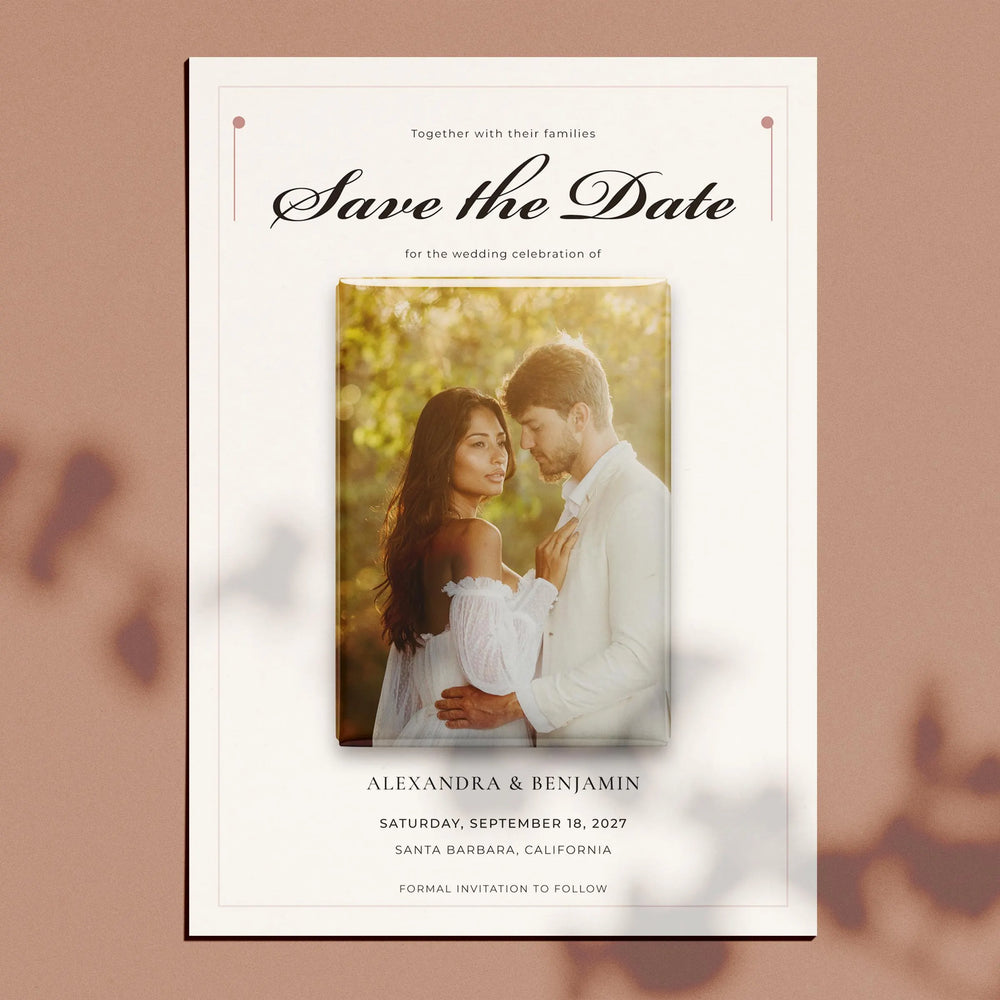 Save the Date Magnets with 5 x 7 Cards