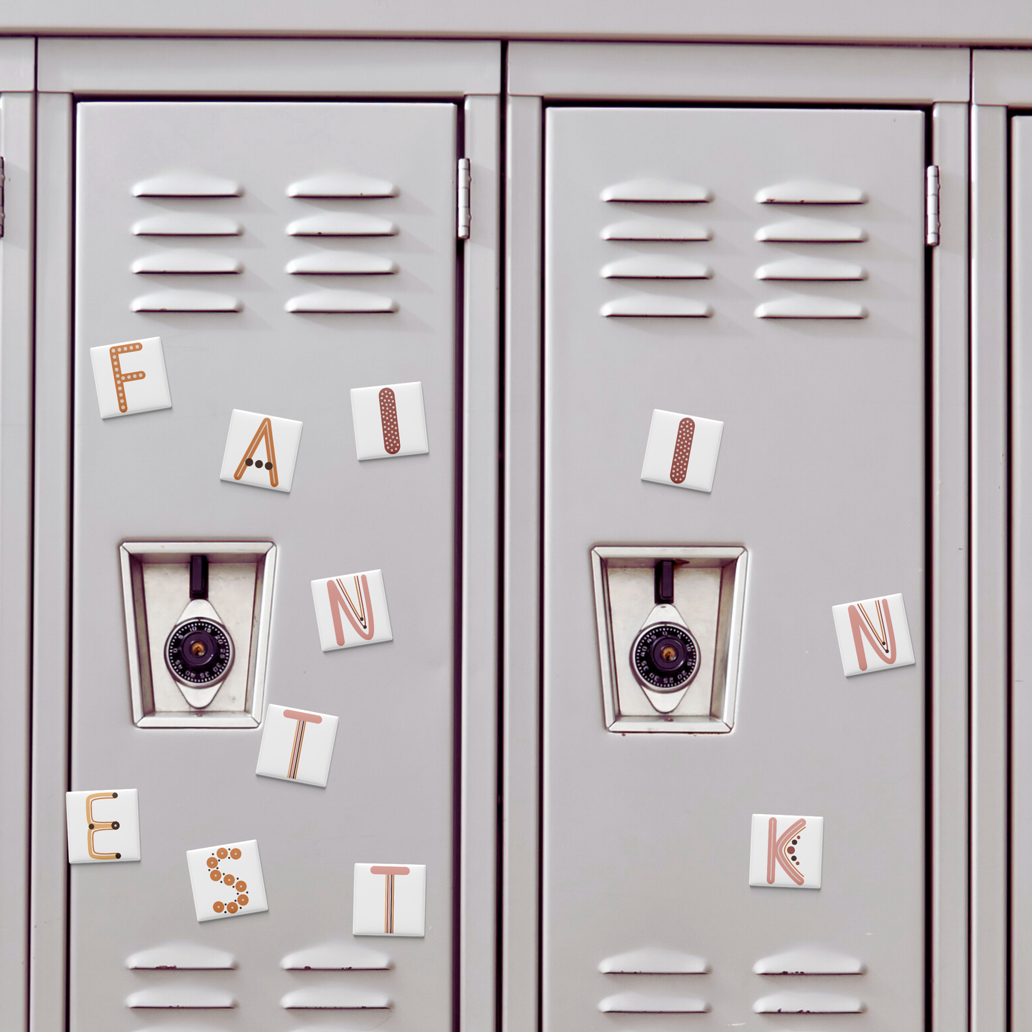 BOHO ALPHABET MAGNET SET (A–Z)