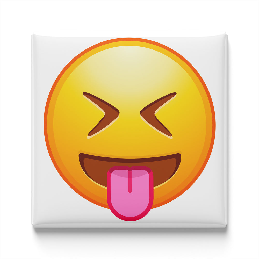 FACE WITH STUCK-OUT TONGUE AND SQUINTING EYES EMOJI MAGNET
