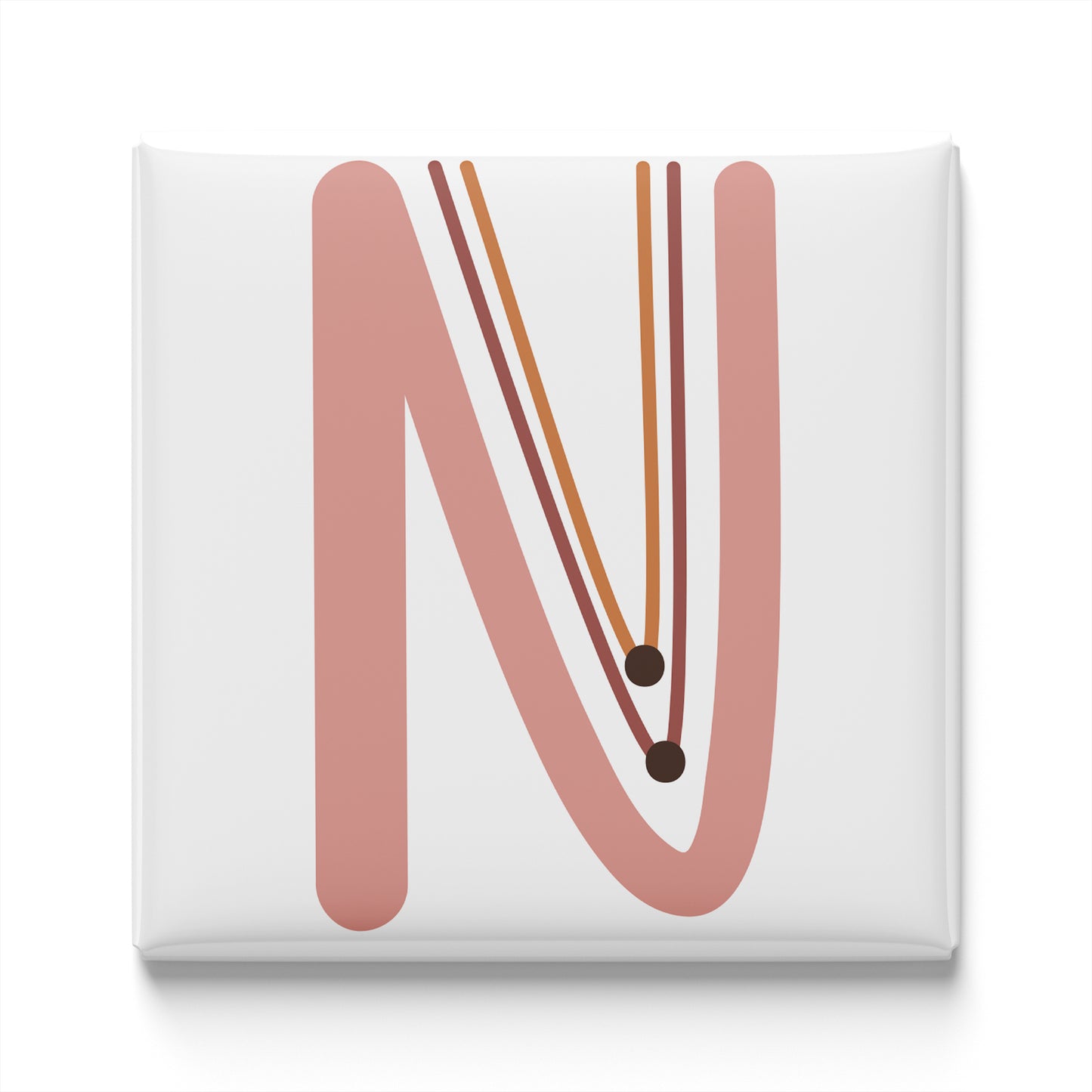 BOHO ALPHABET MAGNET – N