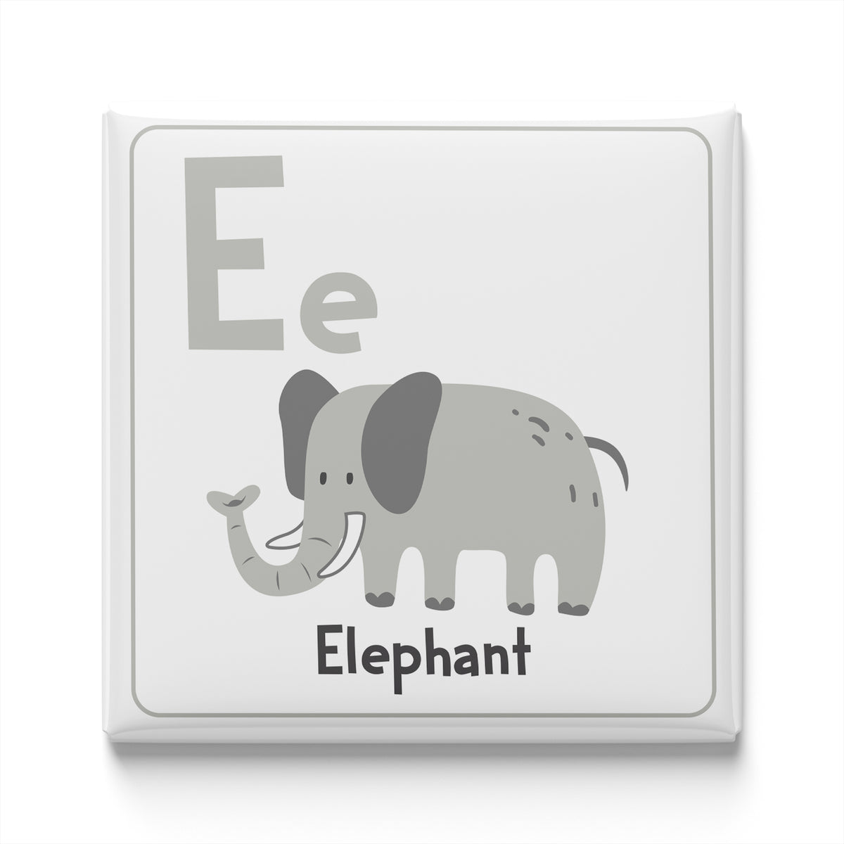Animal Alphabet Magnet – E