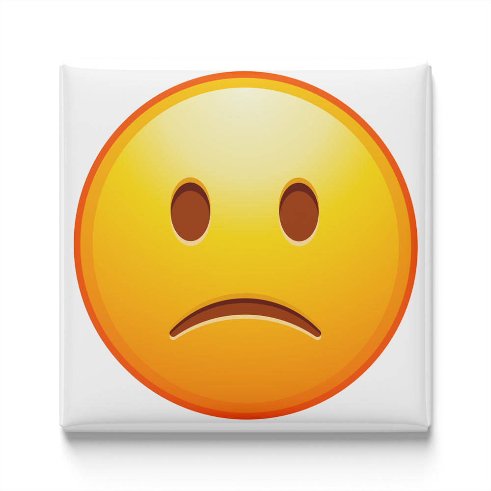 SLIGHTLY FROWNING FACE EMOJI MAGNET