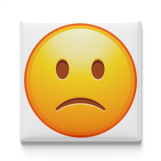 SLIGHTLY FROWNING FACE EMOJI MAGNET
