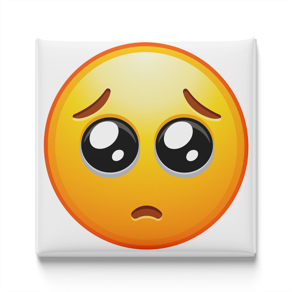 PLEADING FACE EMOJI MAGNET