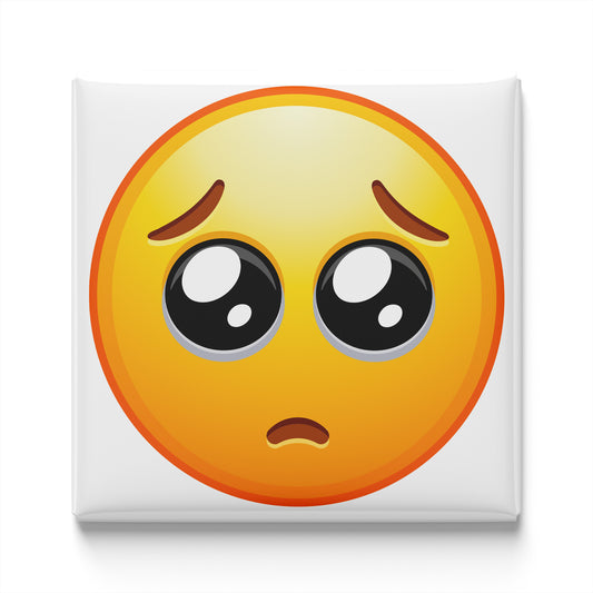 PLEADING FACE EMOJI MAGNET