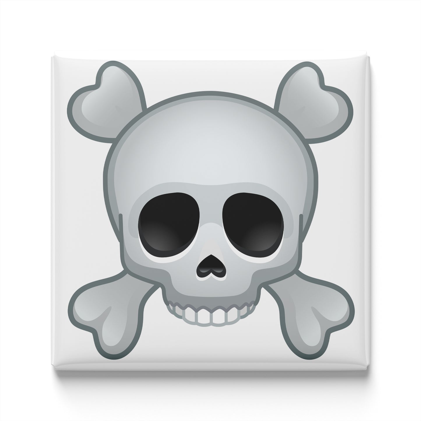 SKULL AND CROSSBONES EMOJI MAGNET