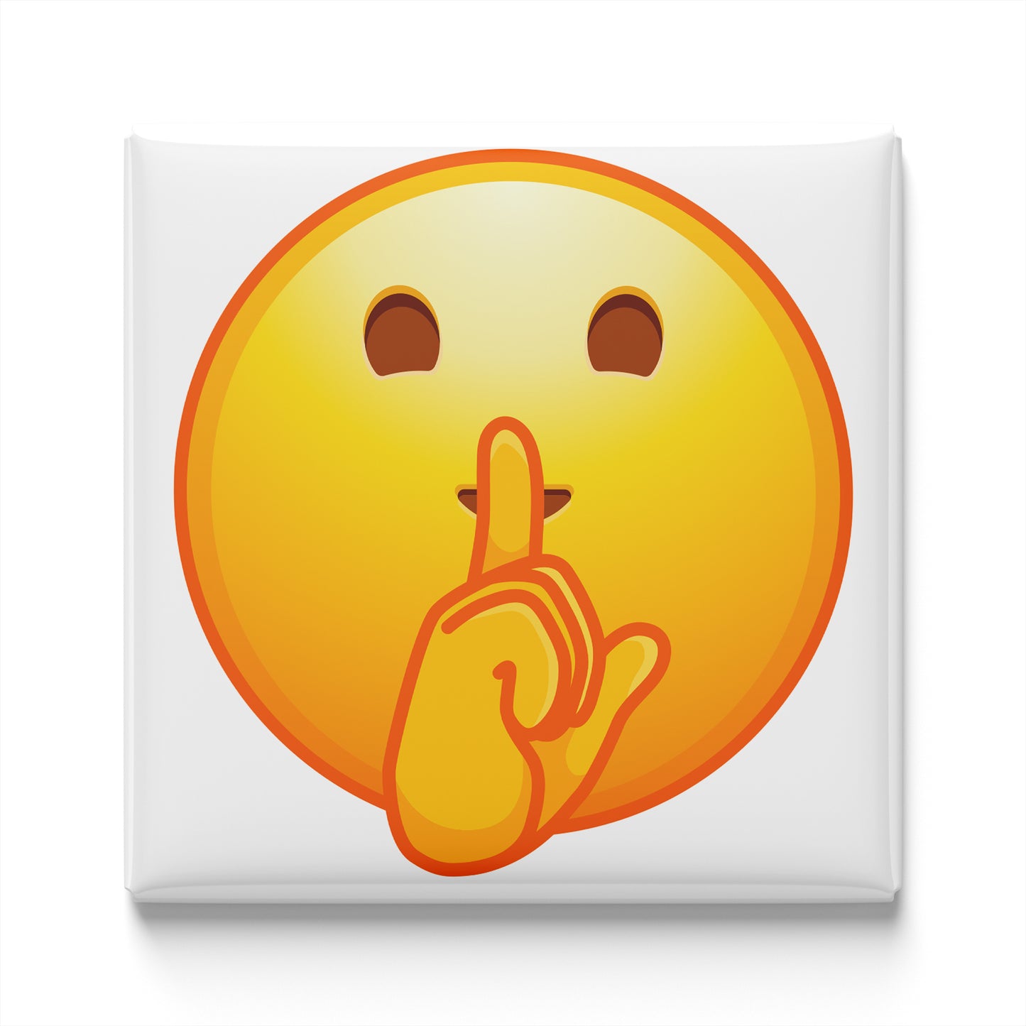 SHUSHING FACE EMOJI MAGNET