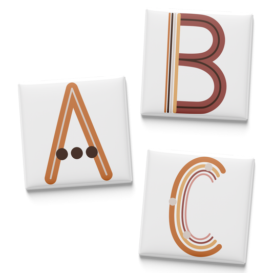 BOHO ALPHABET MAGNET SET (A–Z)