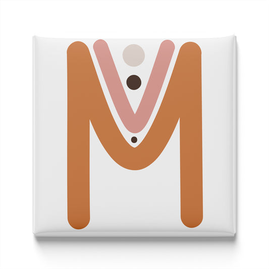 BOHO ALPHABET MAGNET – M