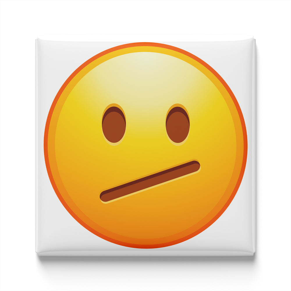 FACE WITH DIAGONAL MOUTH EMOJI MAGNET