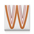 Boho Alphabet Magnet – W