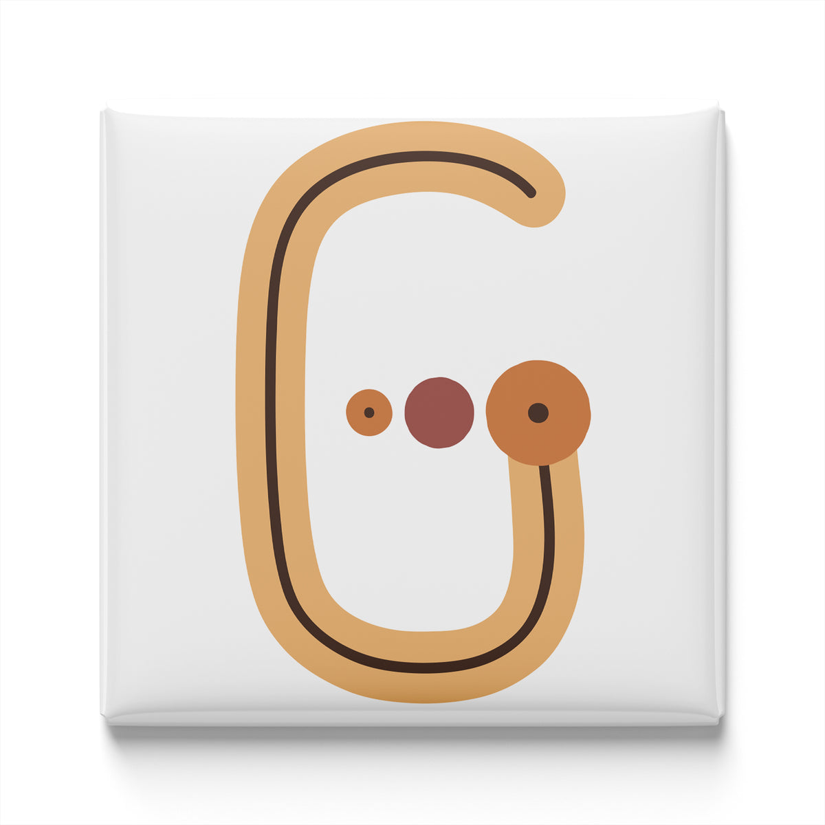 Boho Alphabet Magnet – G