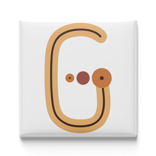 BOHO ALPHABET MAGNET – G