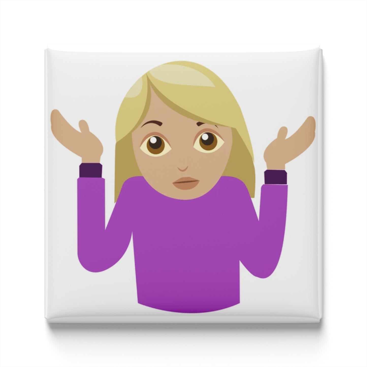 WOMAN SHRUGGING EMOJI MAGNET
