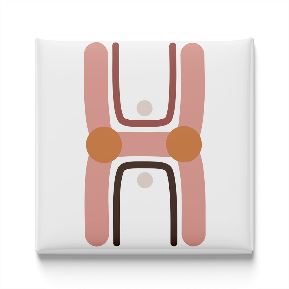 BOHO ALPHABET MAGNET – H