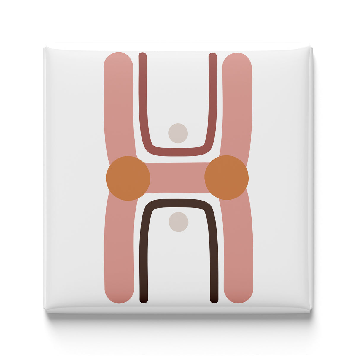 Boho Alphabet Magnet – H