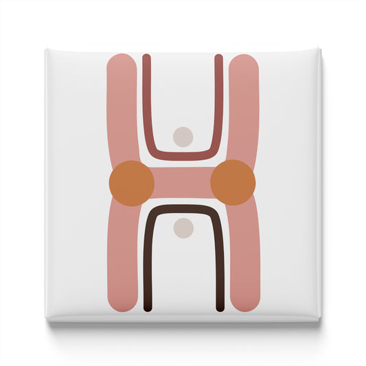 BOHO ALPHABET MAGNET – H