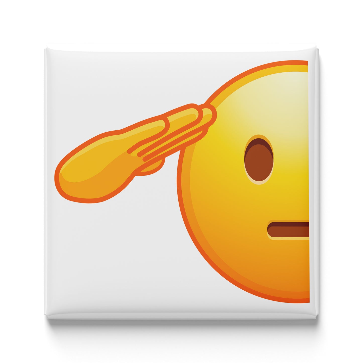 SALUTING FACE EMOJI MAGNET