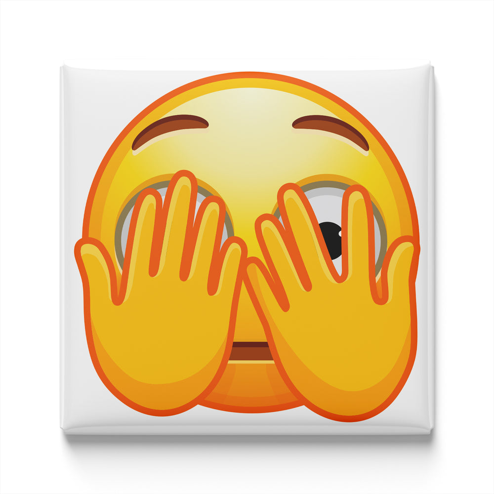 FACE WITH PEEKING EYE EMOJI MAGNET