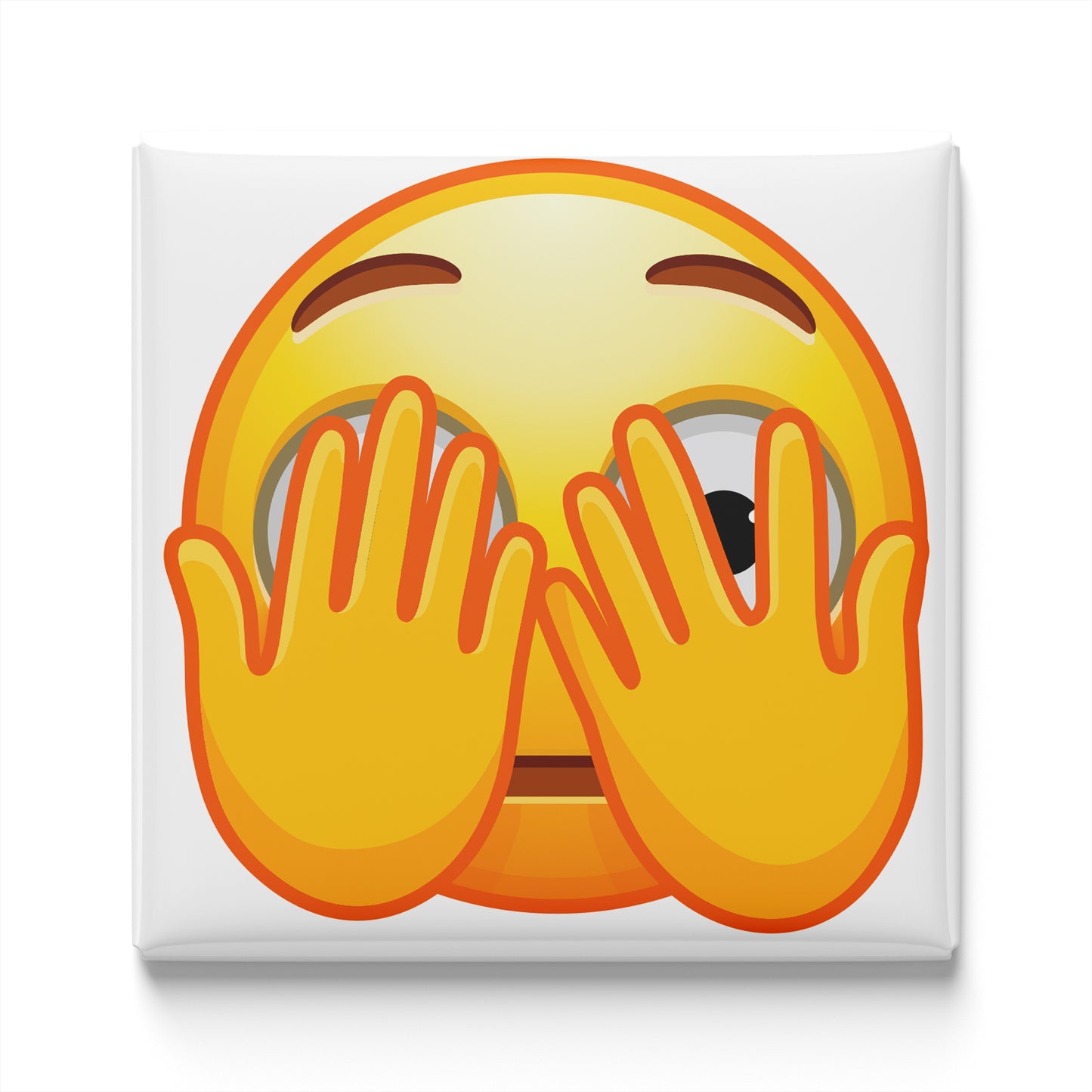 FACE WITH PEEKING EYE EMOJI MAGNET