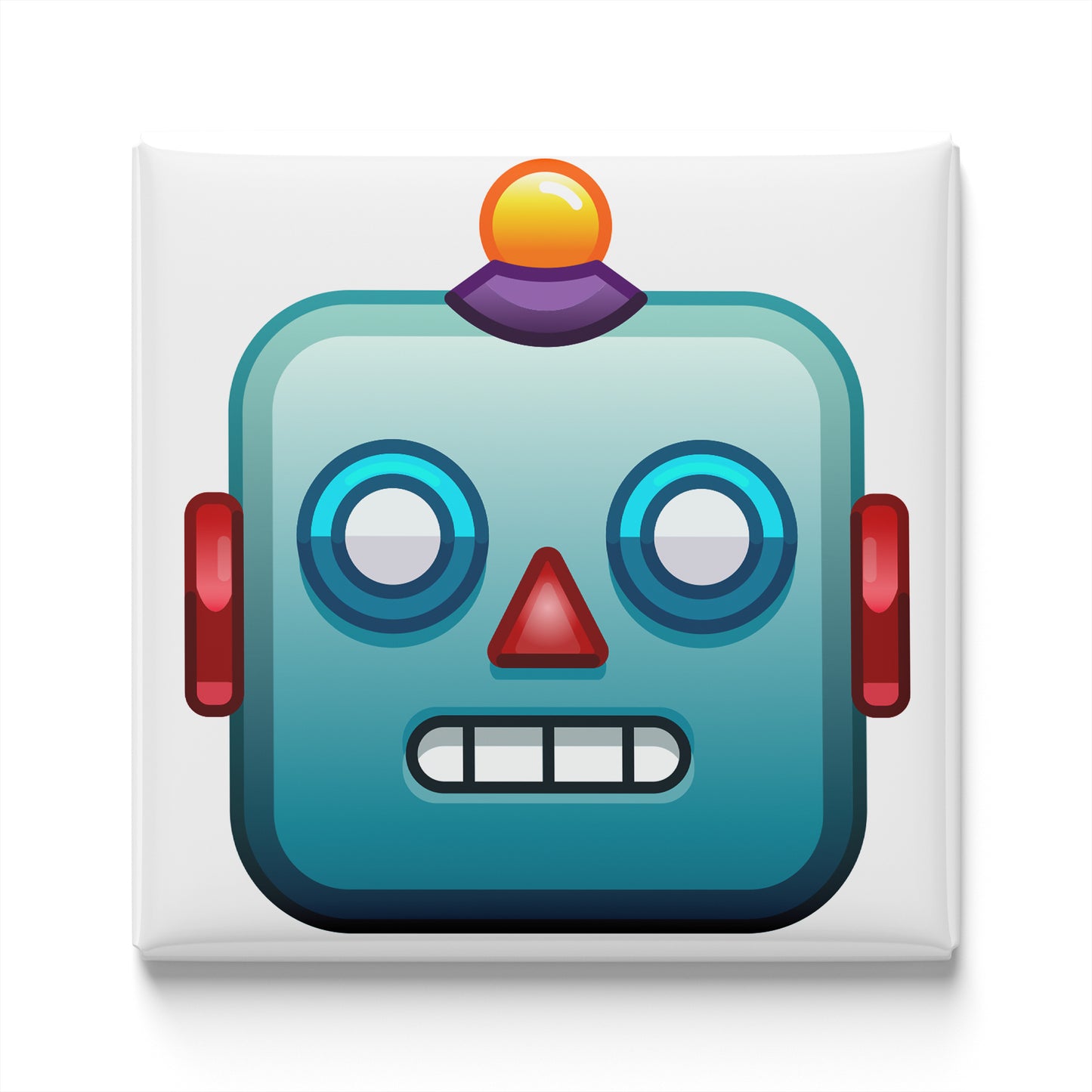 ROBOT FACE EMOJI MAGNET