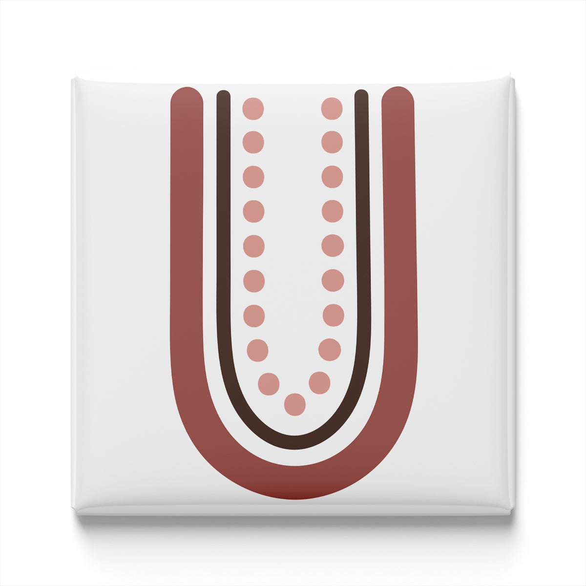 Boho Alphabet Magnet – U
